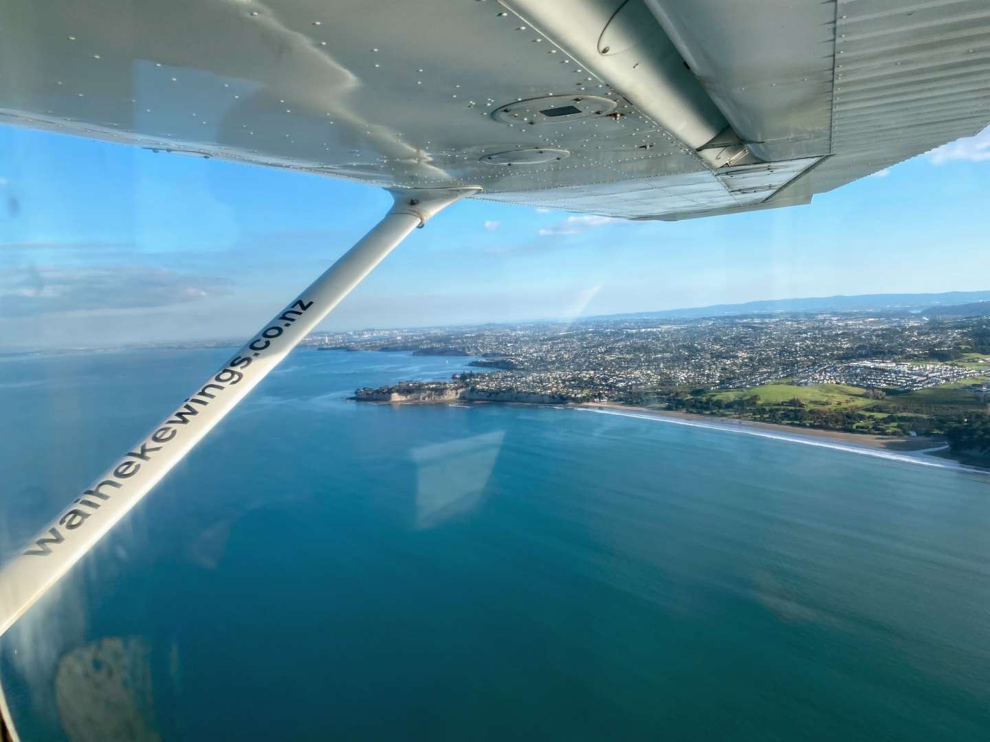 Breathtaking view from flight